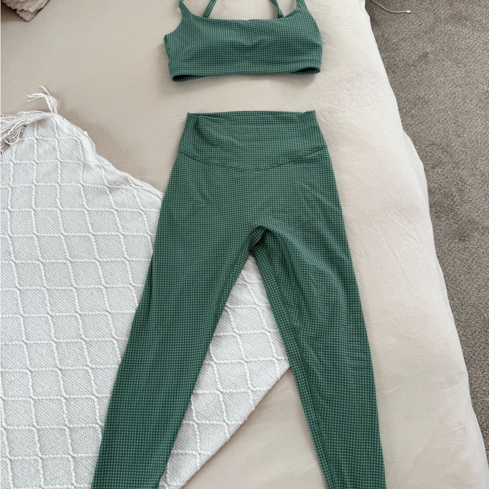 Vitality pine gingham set size medium
